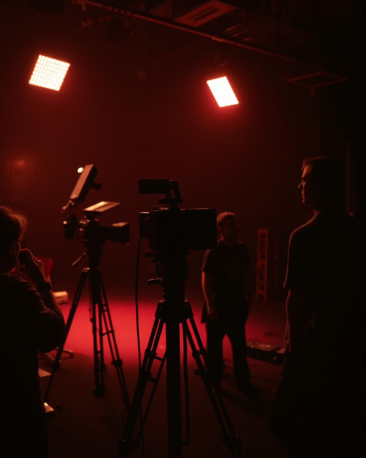 Behind the scenes crew